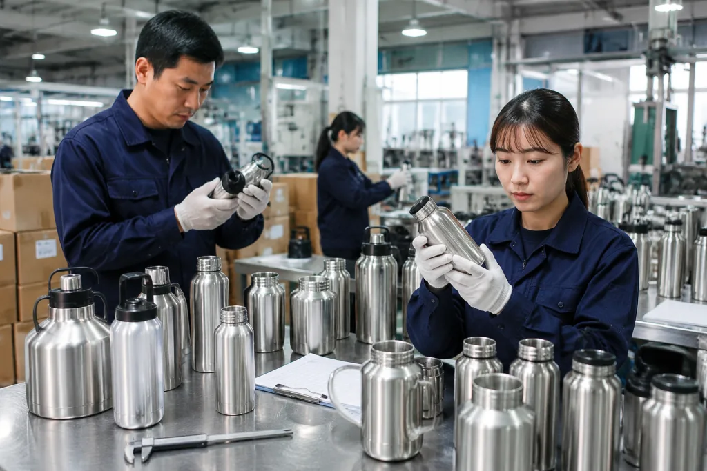 304 stainless steel drinkware factory guide for B2B buyers