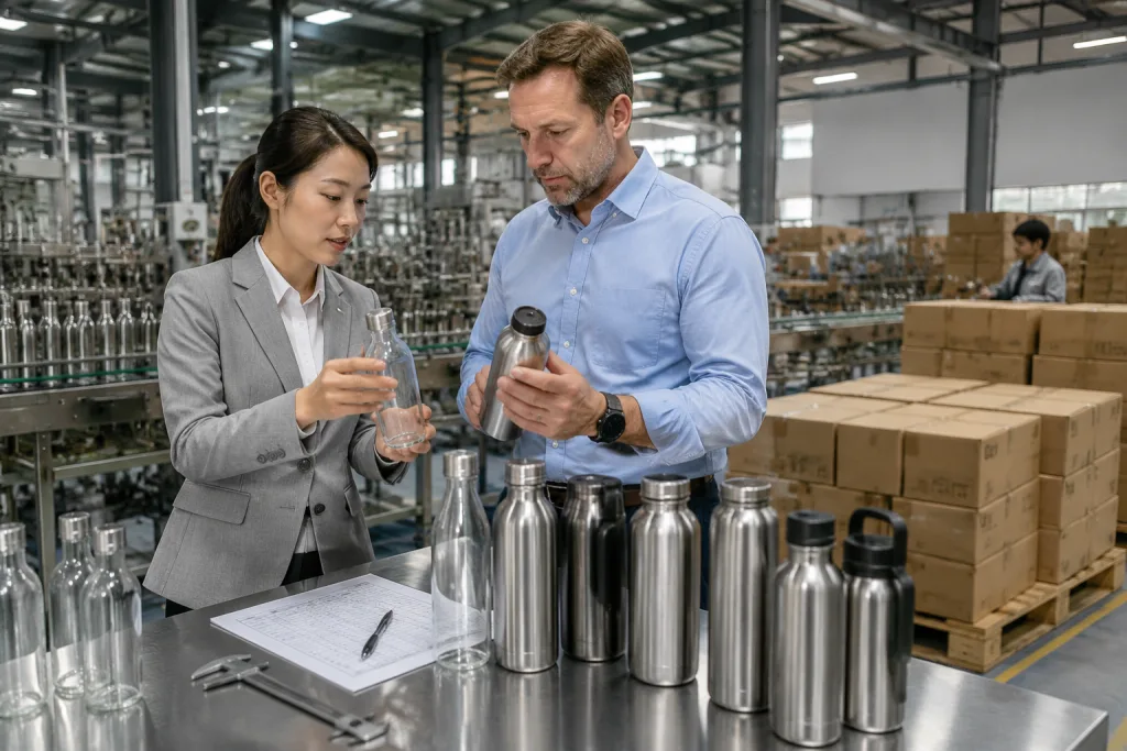 304 stainless steel glass bottle supplier: buyer spec comparison