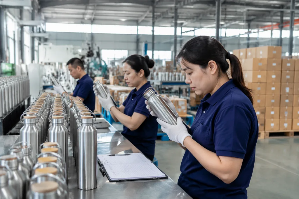 304 stainless steel refillable water bottle factory buyer guide