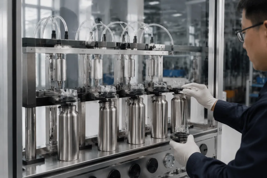 Lid system and leak testing