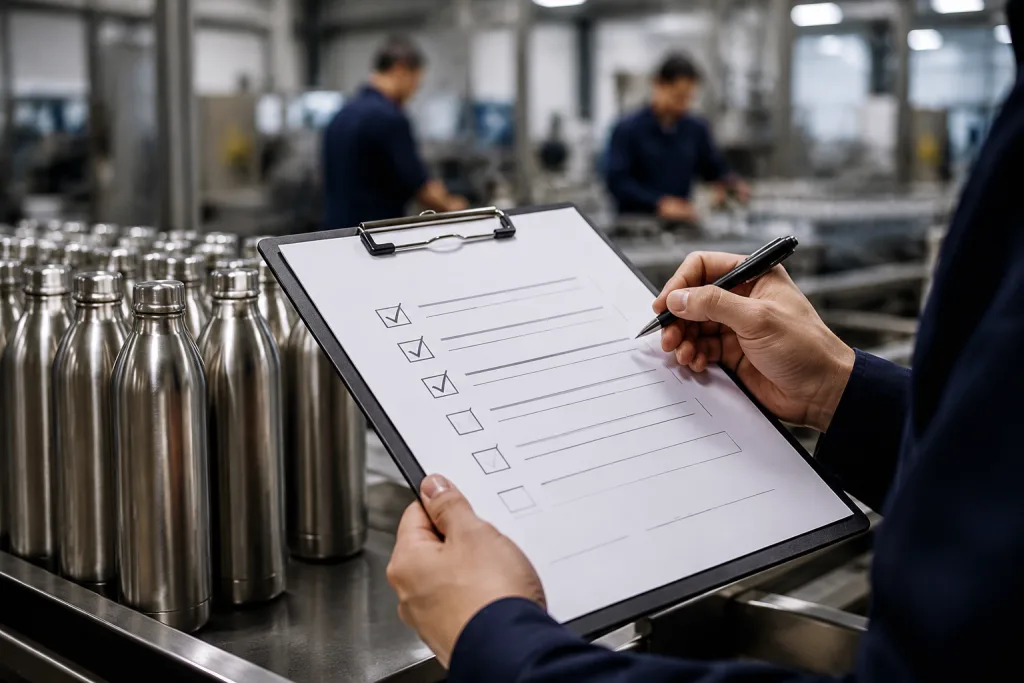 Checklist for supplier audits