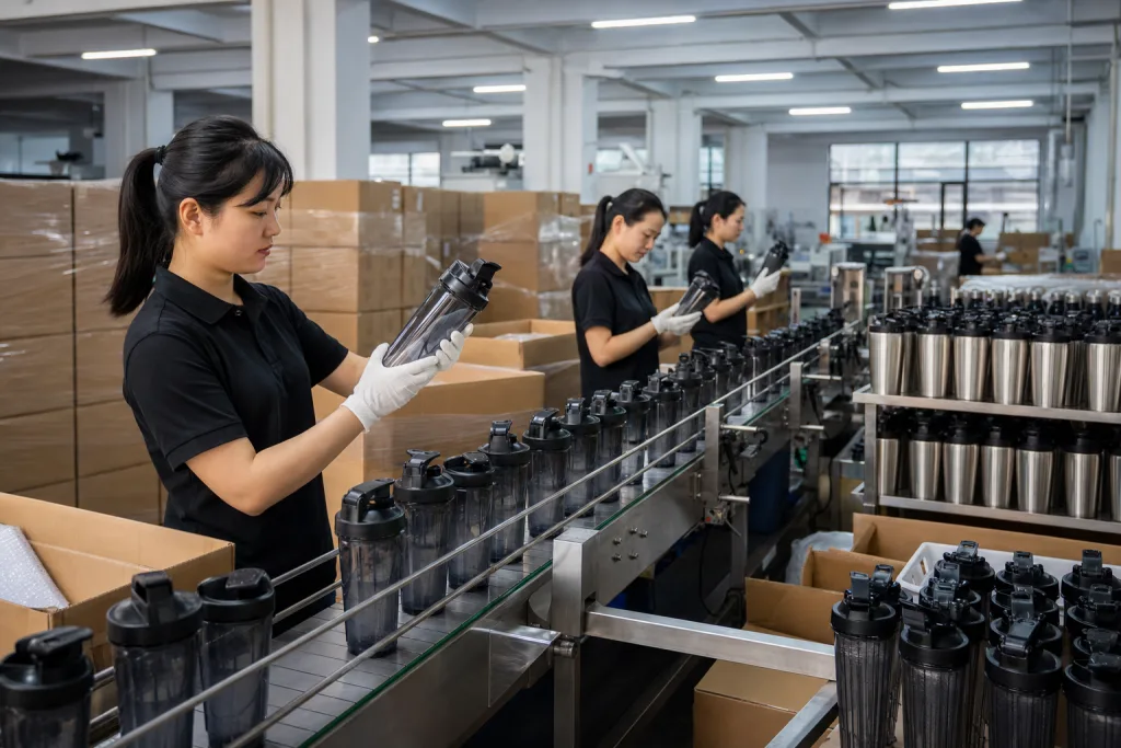 Blender bottle private label: production failures buyers must prevent