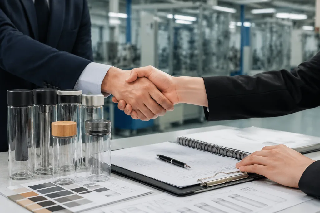 Turn sample approval into a contract