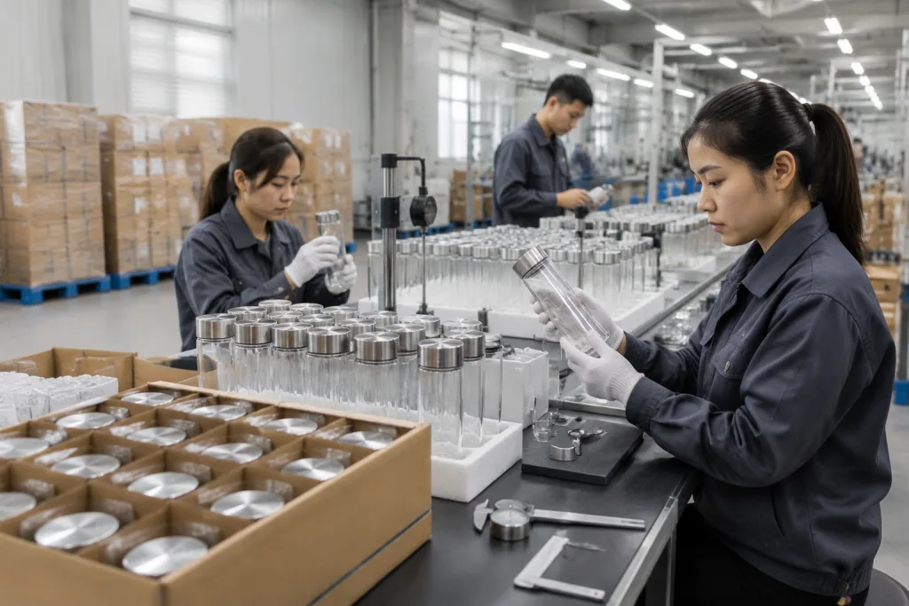Borosilicate Glass Double Wall Bottle Supplier: QC Failure Modes