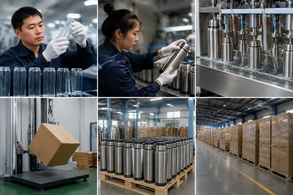 Borosilicate Glass Thermos Bottle Supplier Guide for QC Risks