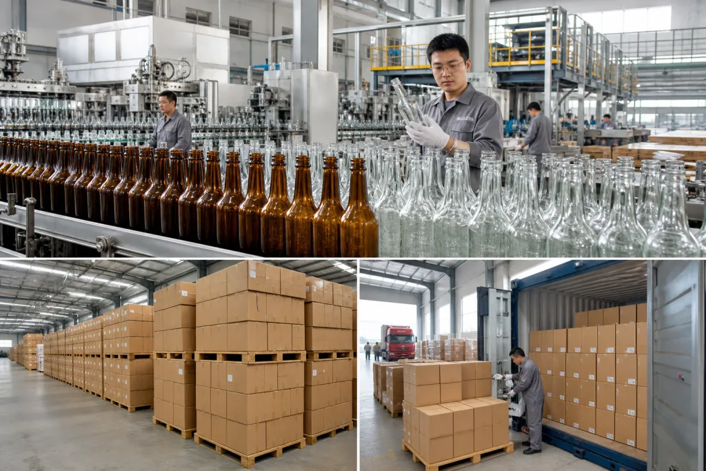 Compare glass bottle wholesale without buying production headaches
