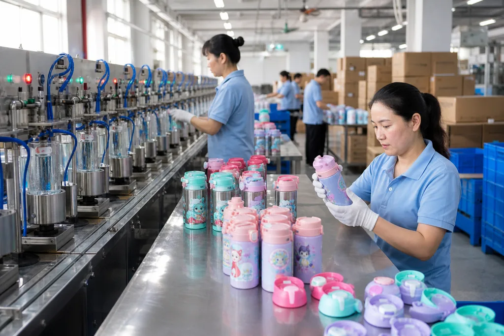 Custom kids water bottle sourcing guide for school and importer POs
