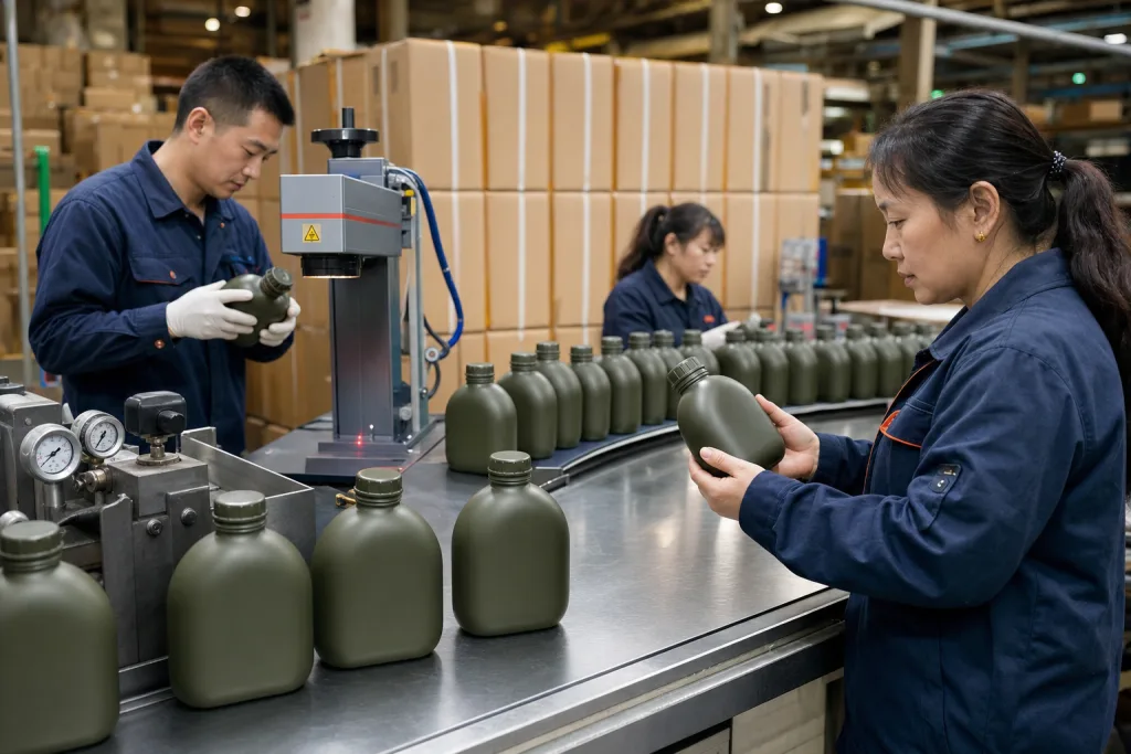 Custom made military canteen buyer guide for B2B drinkware orders