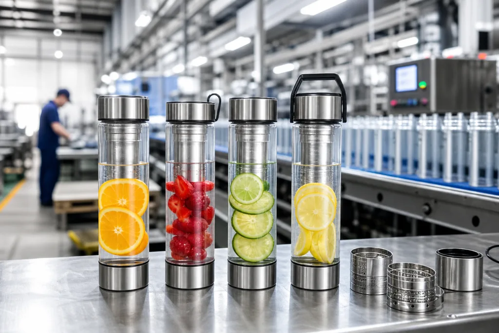 Customized Fruit Infuser Bottle Sourcing Guide: Cost, MOQ, Lead Time