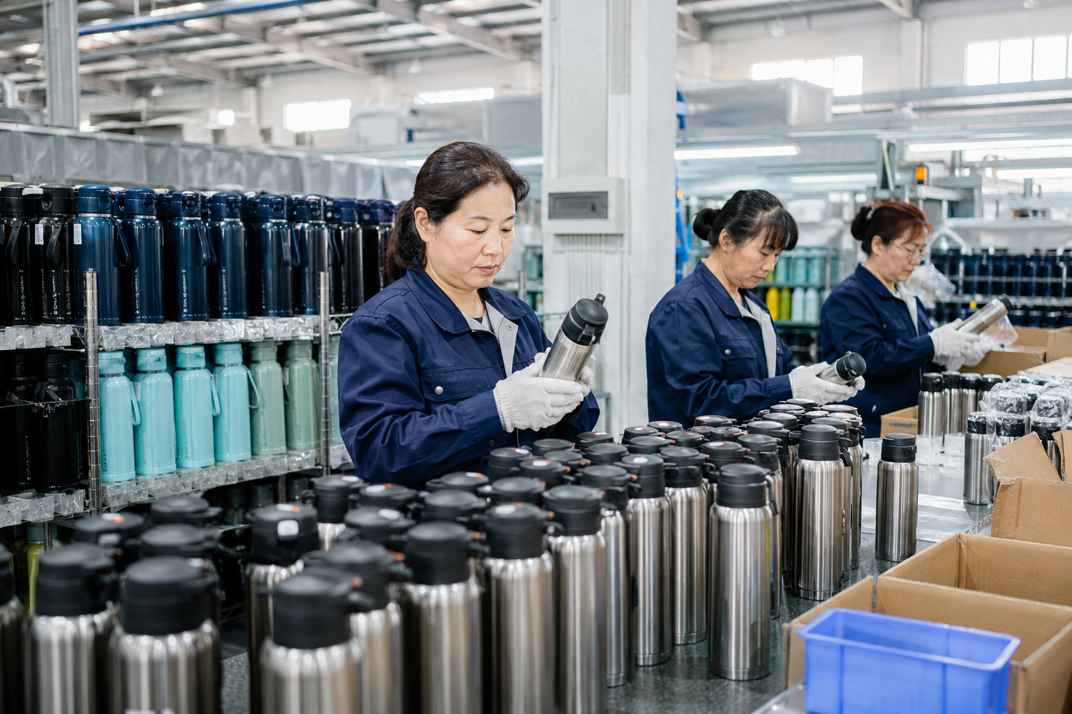 pc thermos flask factory guide for custom stainless bottles