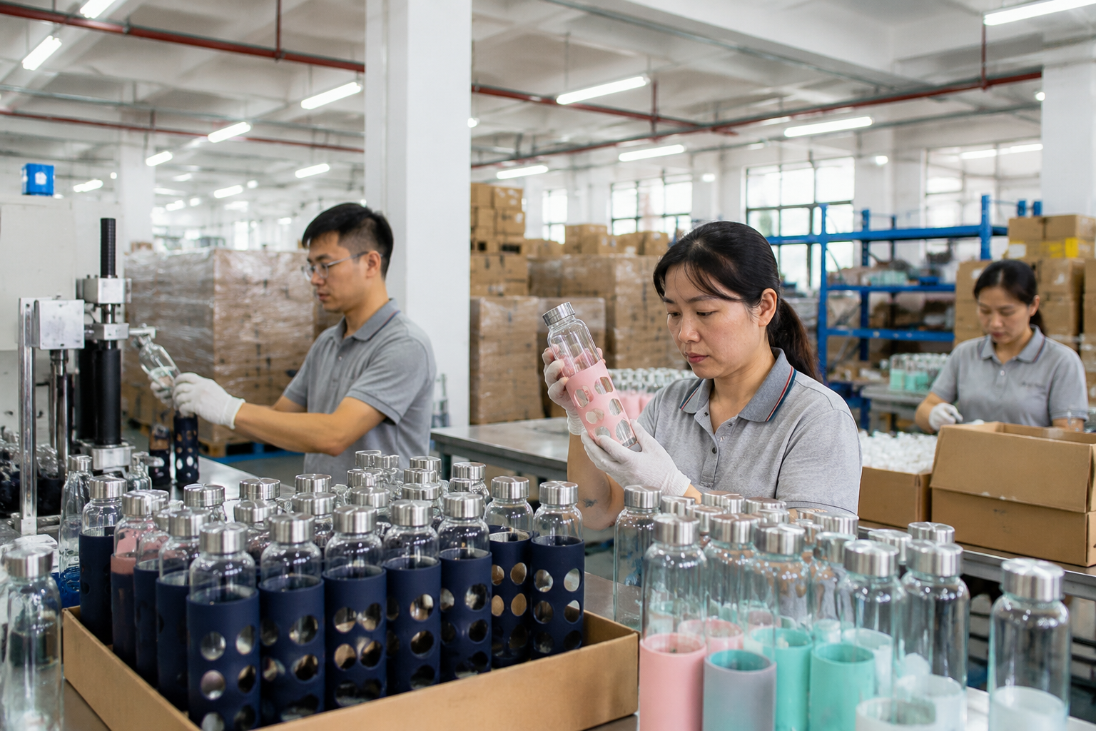 Promotional borosilicate glass bottle sourcing for wellness retail