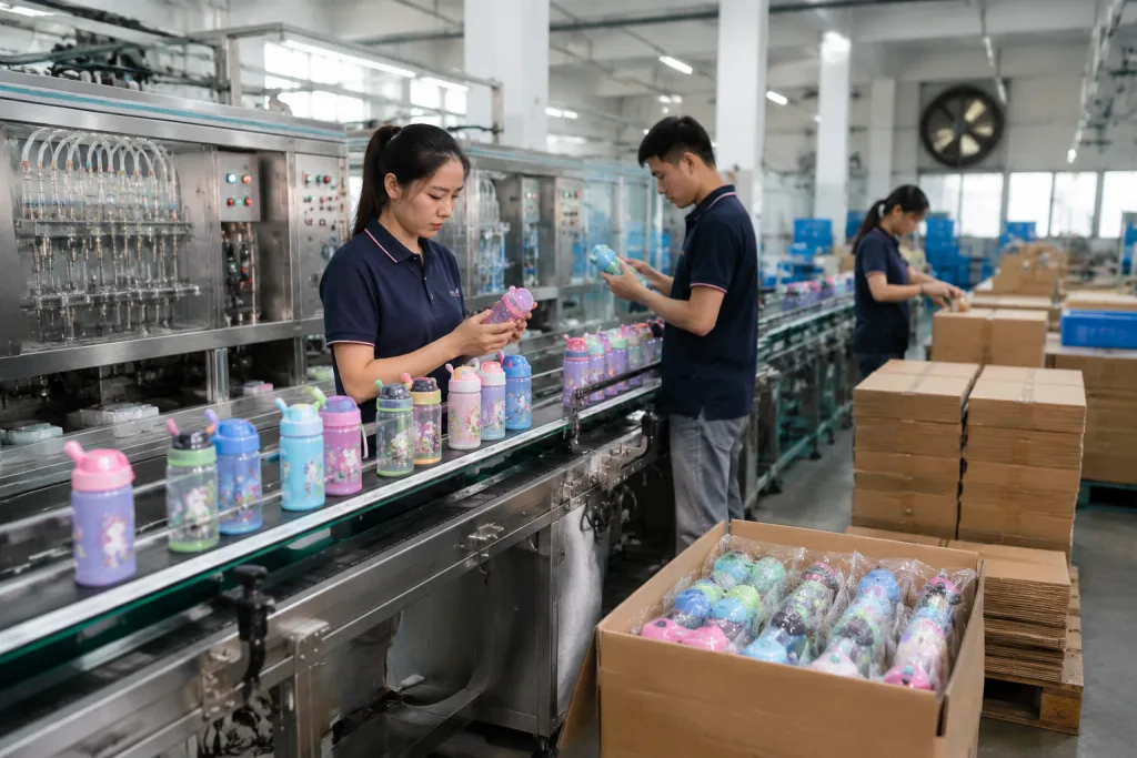 School Water Bottle Manufacturer Buyer Guide for Kids QC Failures