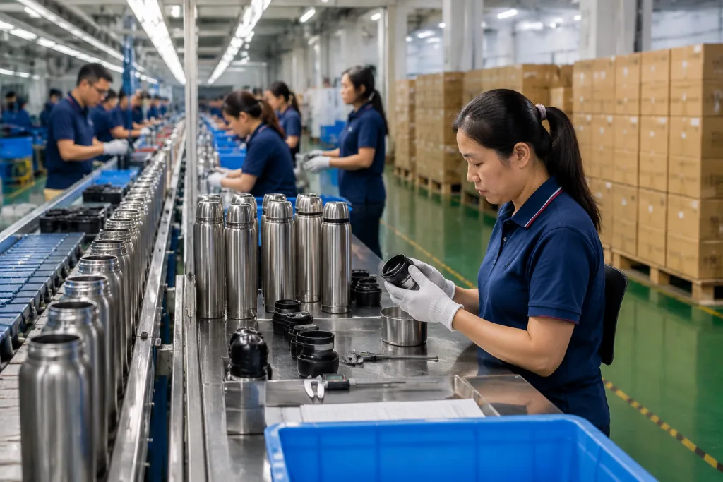 Stainless steel bottle manufacturers: sourcing a custom thermos from RFQ to bulk