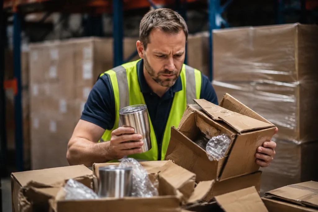 Packaging failures arrive at the warehouse