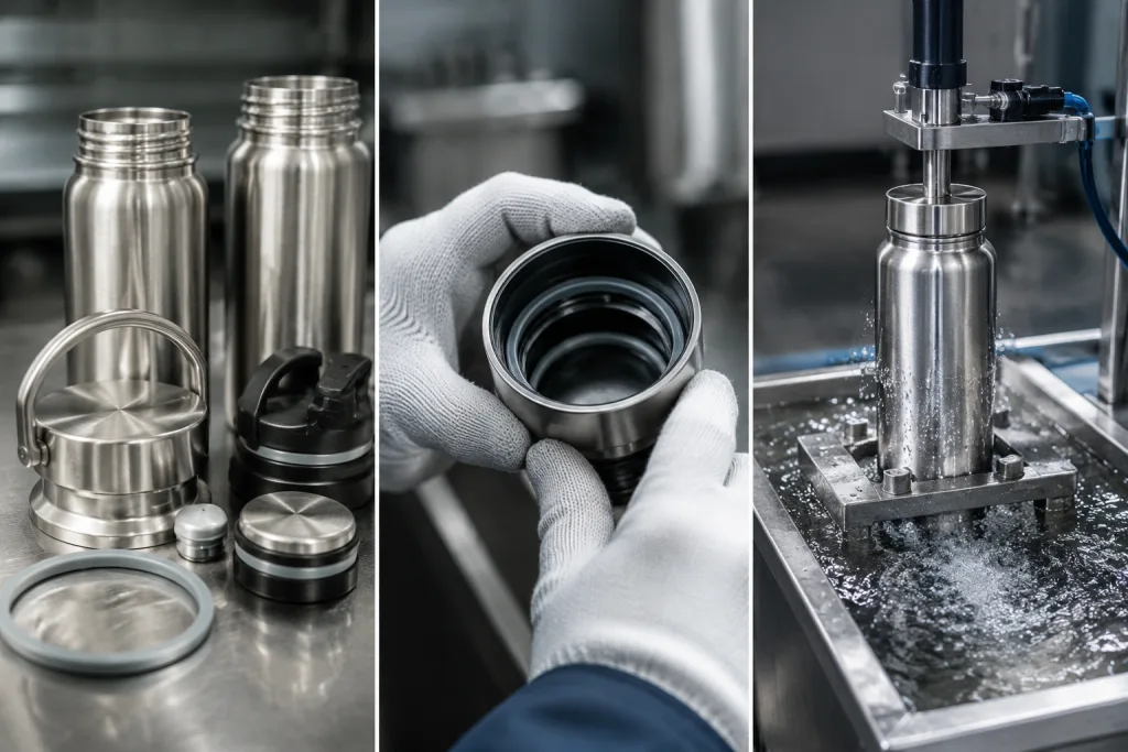 Lid, Gasket, And Leak Testing
