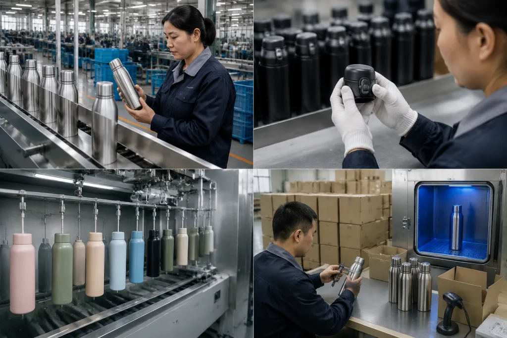 Vacuum insulated bottle supplier guide: prevent factory failures