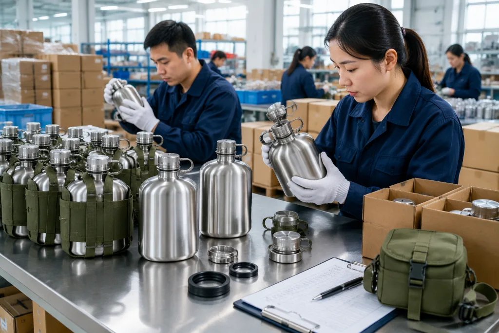 Vendor military canteen sourcing guide for B2B drinkware buyers