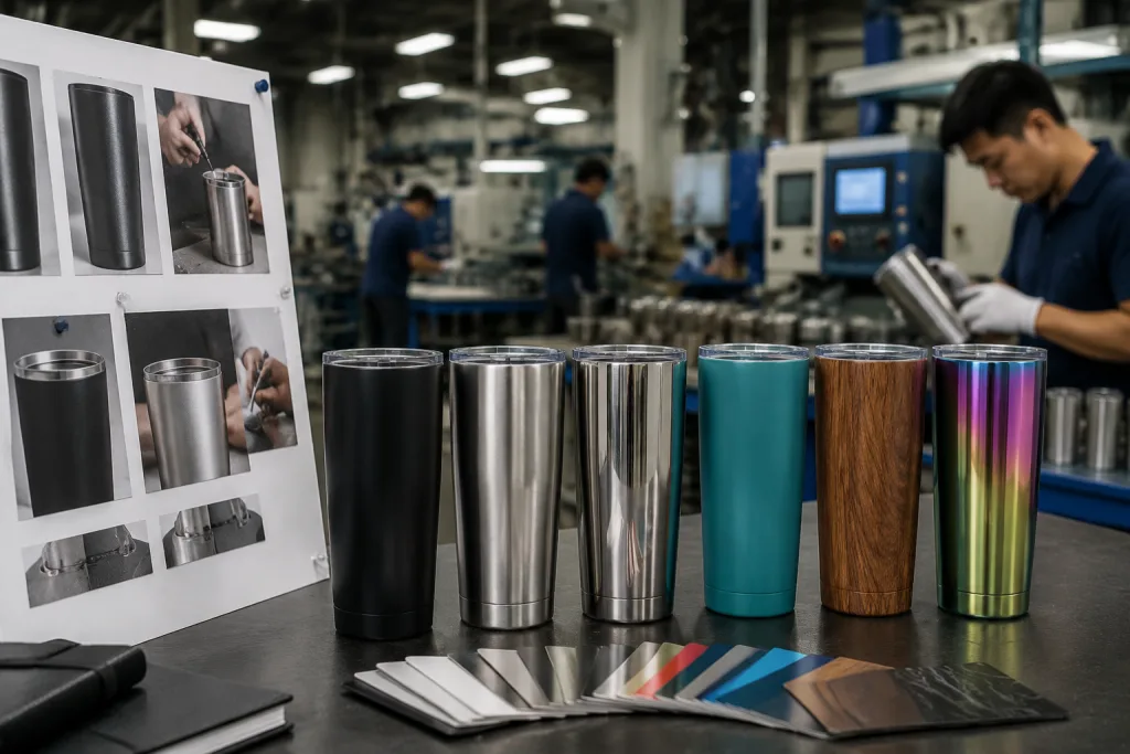 Logo method and surface finish