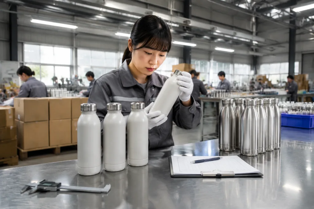 Vendors double walled bottle guide for custom canteen orders