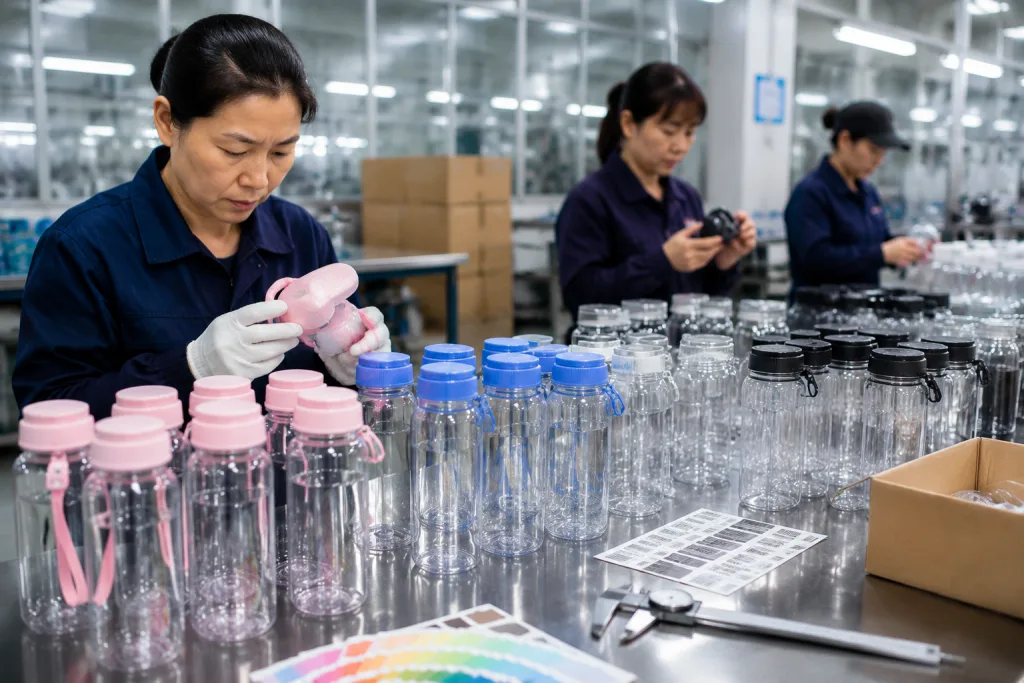 Vendors Plastic Water Bottle Spec Sheet for B2B Buyers