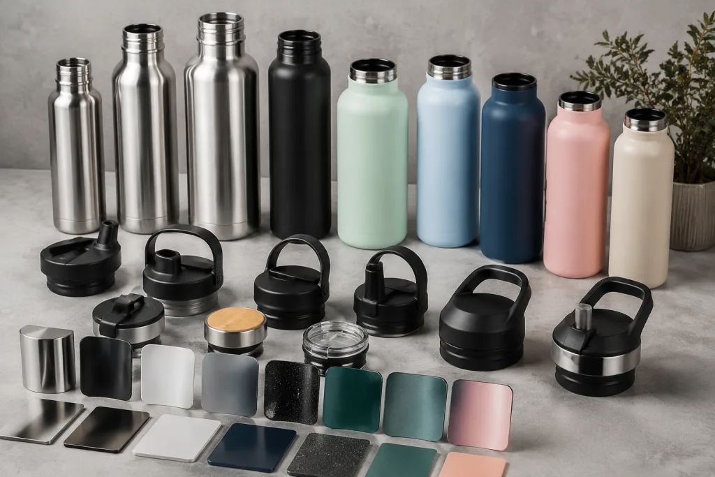 Lids, coatings, and decoration