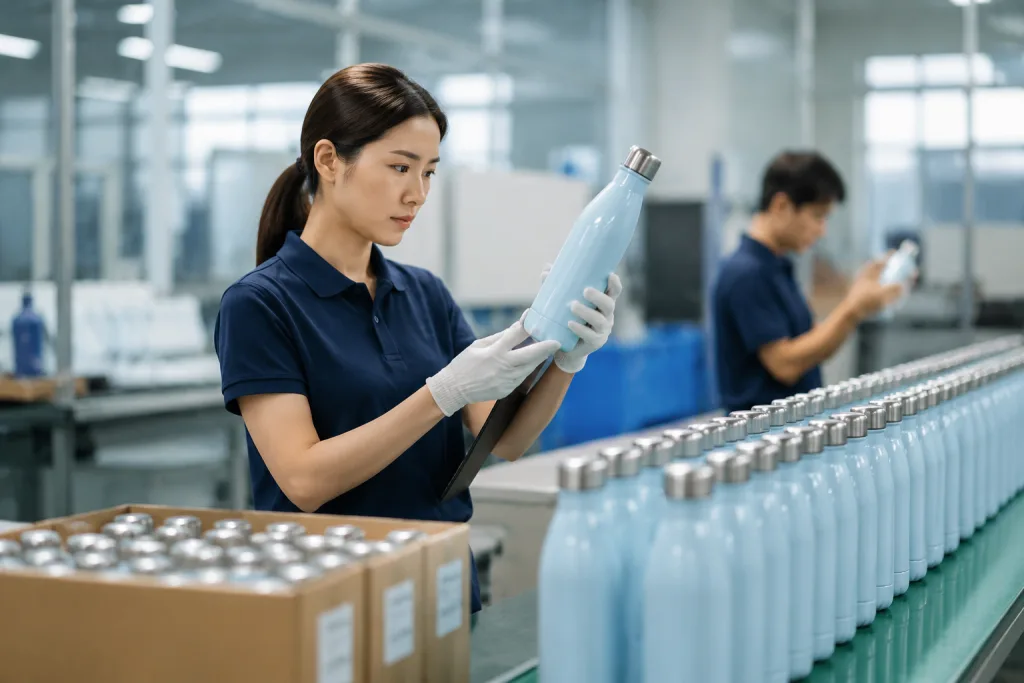Control quality before shipping