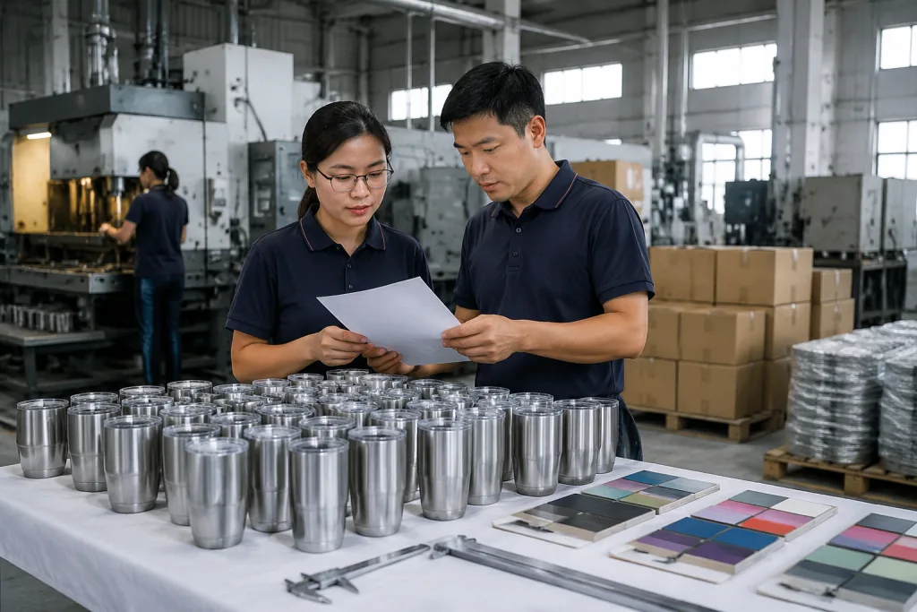 Wine Tumbler Customized Spec Sheet for B2B Drinkware Buyers