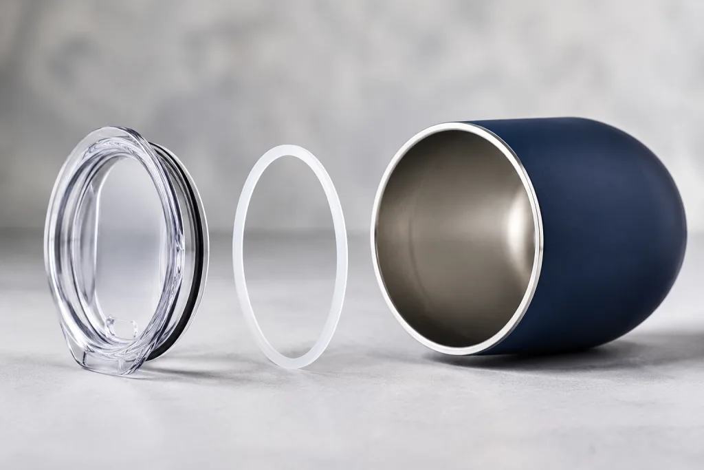 Lid, Gasket, And Drinking Edge