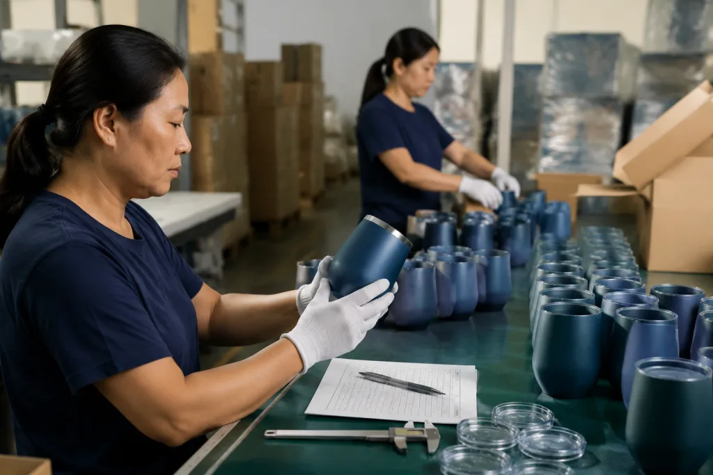 Wine tumbler suppliers: B2B order walkthrough from RFQ to QC